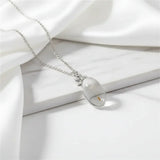 Boho Dandelion Crystal Pendant Necklace Charm Jewelry for Women & Men